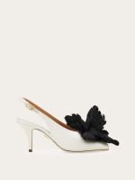 Ferragamo Flower embellished slingback